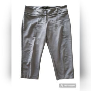 Womens Apt. 9 Gray Torie Capri 10P 10 Petite